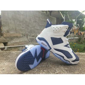 AIR JORDAN 6 RETRO WHITE AND MIDNIGHT NAVY CT8529-164